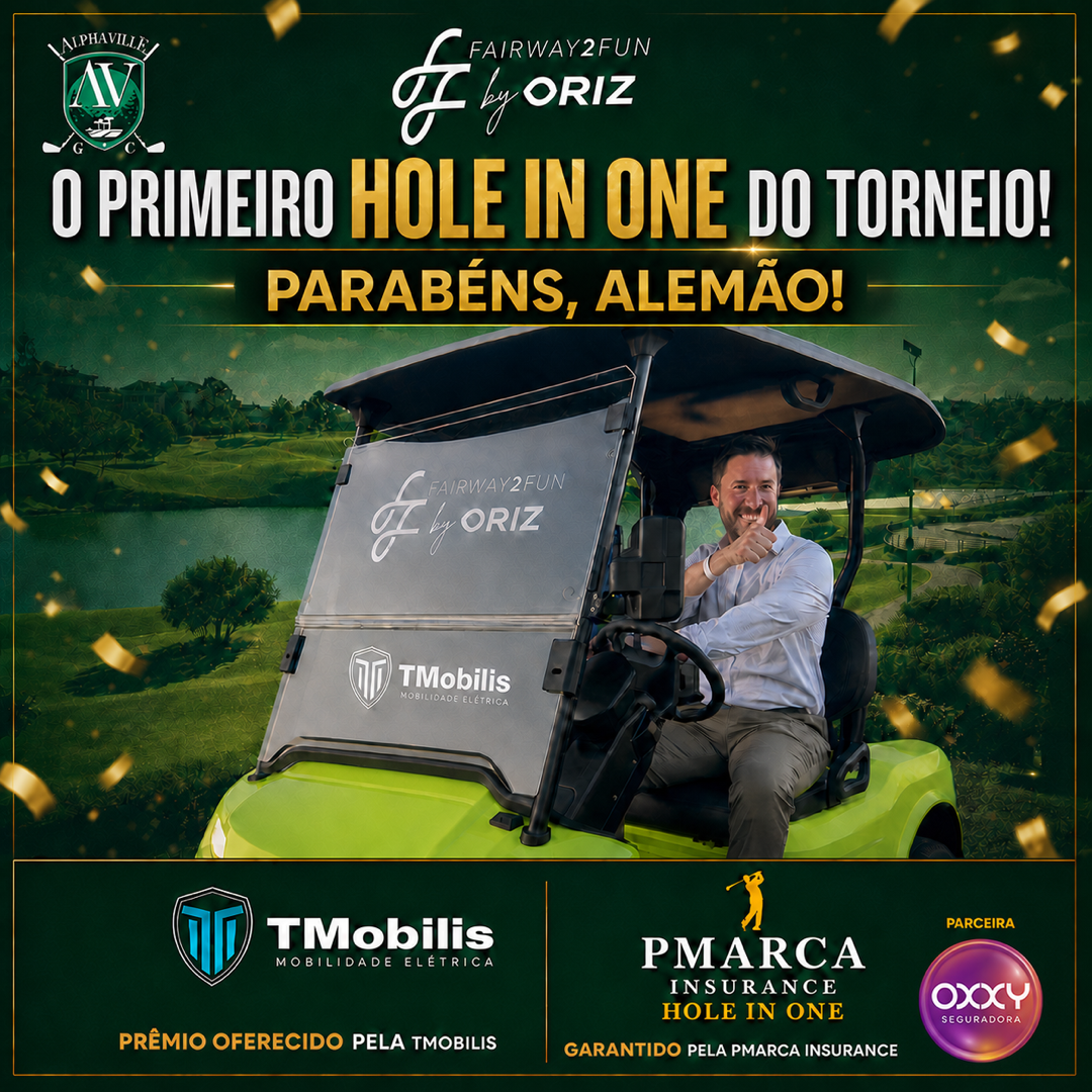 Primeiro Hole in One do torneio no Clube Alphaville Graciosa